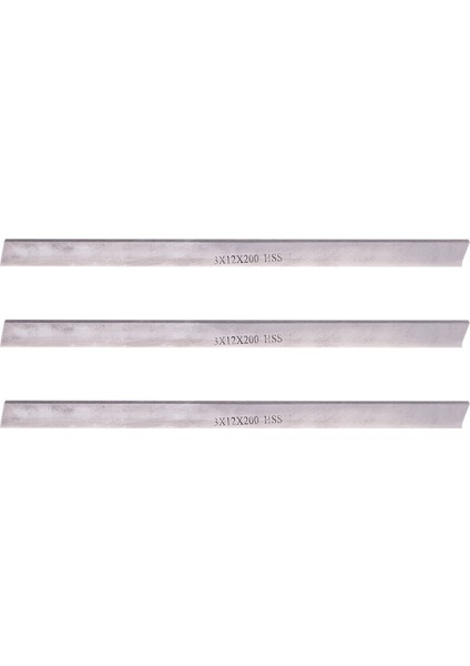 3 Adet 3 mm x 12 mm x 200 mm Yüksek Hızlı Çelik Bıçaklar Pratik Alet Torna Hss Bit (Yurt Dışından)