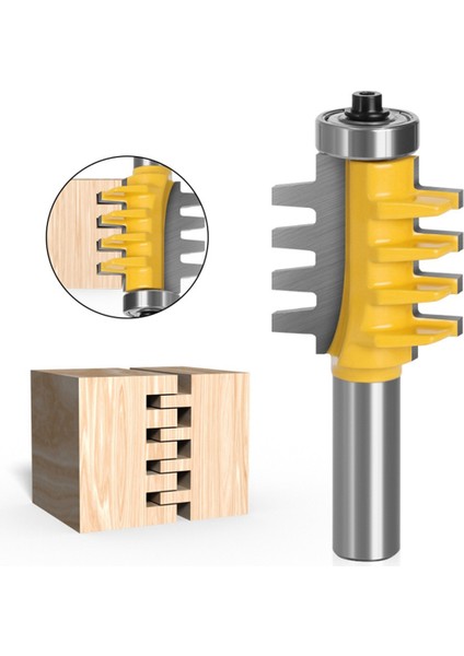 Freze Kesici Ayarlanabilir Parmak Bağlantı Yönlendirici Bit 8mm Shank Ray Tersinir Parmak Eklemi Yönlendirici Bit Tenon Kesici (Yurt Dışından) fiyatları
