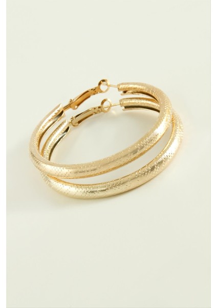 Wizard Noktalı Boru Halka Küpe 4,5 Cm-Sarı fiyatları