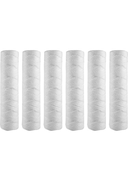 10 Mikrometre Ip Sarımlı Tortu Su Filtre Kartuşu, 6'lı Paket, Tüm Ev Tortu Filtrasyonu, Evrensel (Yurt Dışından) fiyatları