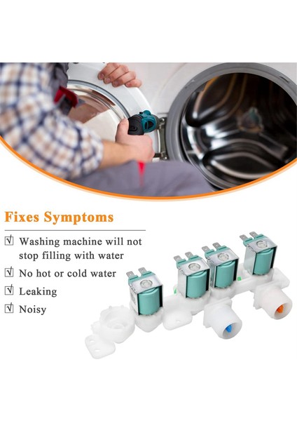 DC97-15459H AP5621731 Samsung Çamaşır Makinesi WA50R5200AW/US WA45H7000AW/A2 WA45M7050AW Için Çamaşır Makinesi Su Giriş Vanası (Yurt Dışından) modelleri