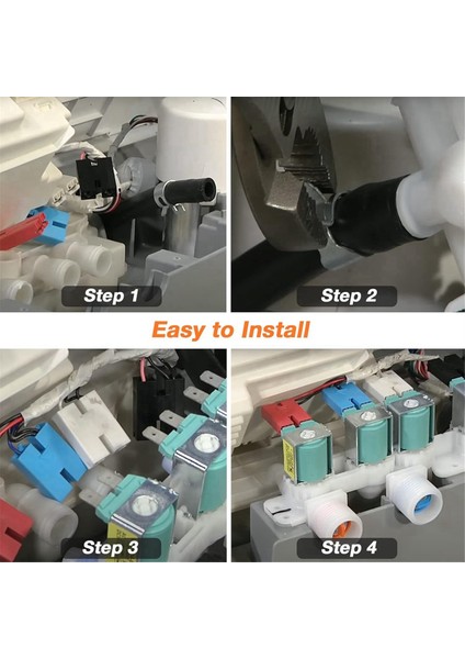 DC97-15459H AP5621731 Samsung Çamaşır Makinesi WA50R5200AW/US WA45H7000AW/A2 WA45M7050AW Için Çamaşır Makinesi Su Giriş Vanası (Yurt Dışından) fırsatları