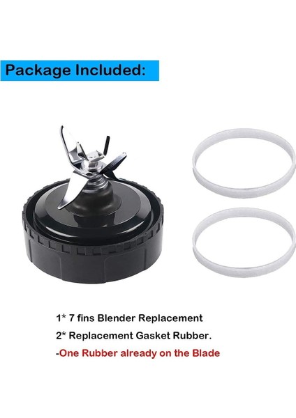 Nutri Ninja BL450 Auto Iq Pro Bardaklar Için Uyumlu 7 Fins Blender Bıçağı Yedek Parçaları Ninja Blender Yedek Parçaları (Yurt Dışından) indirimleri