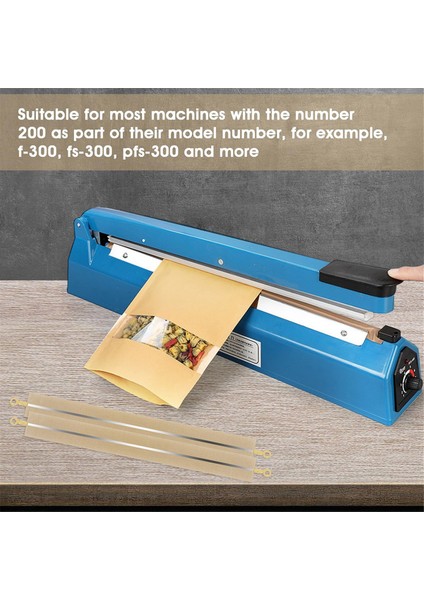 10 Adet Darbeli Sızdırmazlık Makinesi Yedek Parçaları 12 Inç Isı Sızdırmazlık Şeritleri Yedek Elemanları Kavrama Darbeli Sızdırmazlık Makinesi Isıtma Elemanı (Yurt Dışından) indirimleri