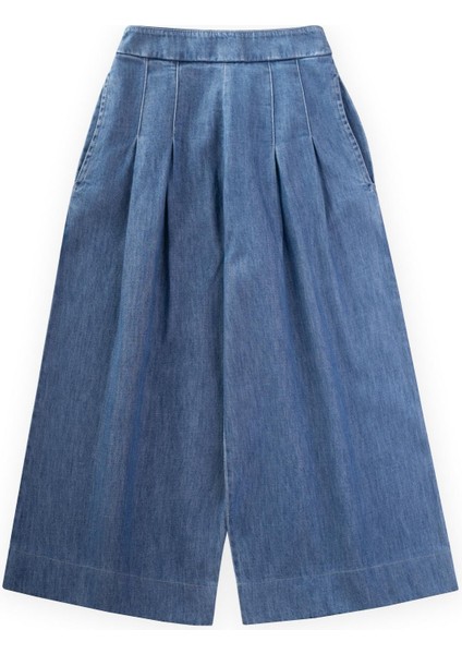 Geniş Paça Kot Pantolon 4-12 Yaş Mavi fiyatları