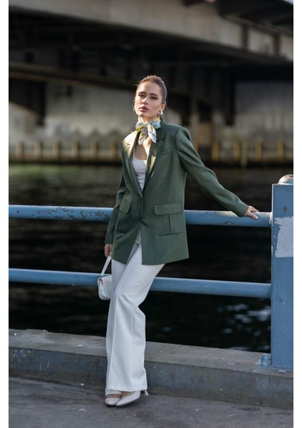 Torba Cepli Iki Düğmeli Yünefekt Ceket Haki fiyatları