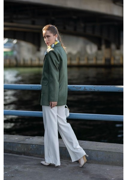 Torba Cepli Iki Düğmeli Yünefekt Ceket Haki indirimleri