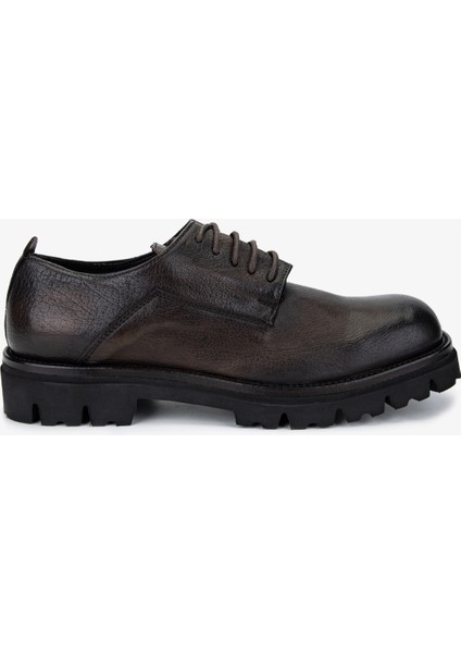 Erkek Hakiki Deri Kahverengi Casual Ayakkabı 1158 539 Erk Ayk SK25-26 Marrone