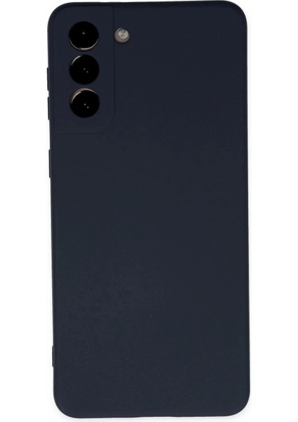 Samsung Galaxy S21 Plus Kılıf Nano Içi Kadife Silikon - Lacivert
