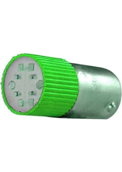 BA9SC-24-Y ,yeşil 24VAC/DC LED Ampul