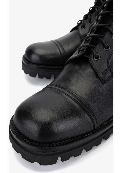 Erkek Hakiki Deri Siyah Casual Bot 1158 569 Erk Bot SK25-26 Nero modelleri
