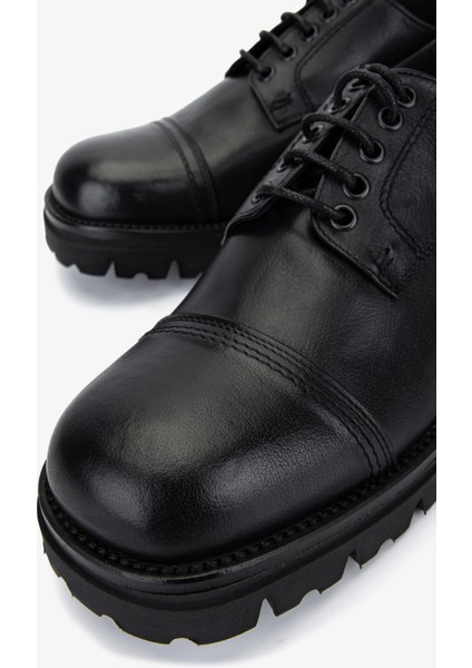 Erkek Hakiki Deri Siyah Casual Ayakkabı 1158 529 Erk Ayk SK25-26 Nero modelleri
