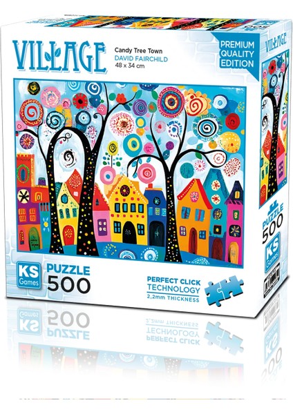 Candy Tree Town 500 Parça Puzzle