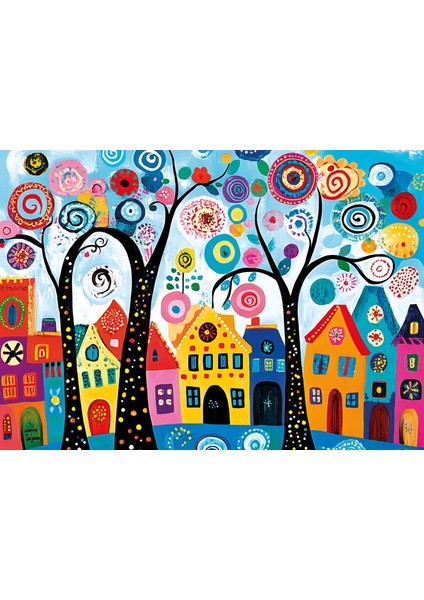 Candy Tree Town 500 Parça Puzzle fiyatları