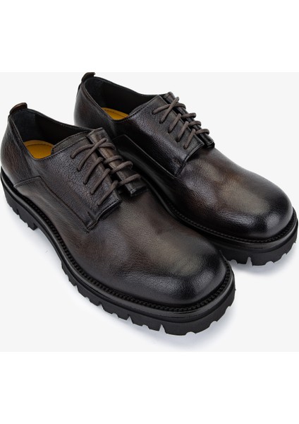 Erkek Hakiki Deri Kahverengi Casual Ayakkabı 1158 539 Erk Ayk SK25-26 Marrone fiyatları