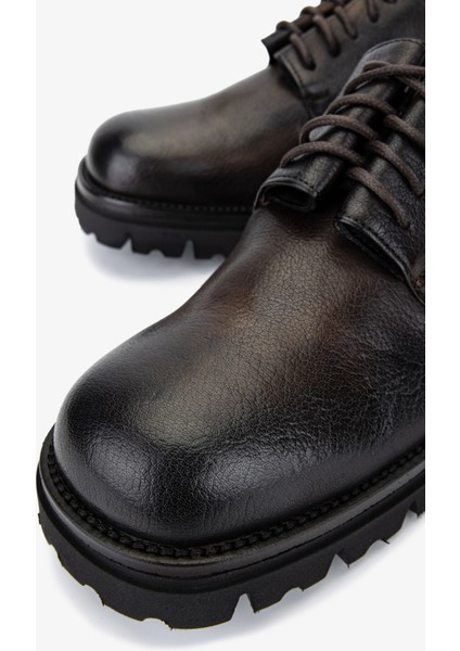 Erkek Hakiki Deri Kahverengi Casual Ayakkabı 1158 539 Erk Ayk SK25-26 Marrone modelleri