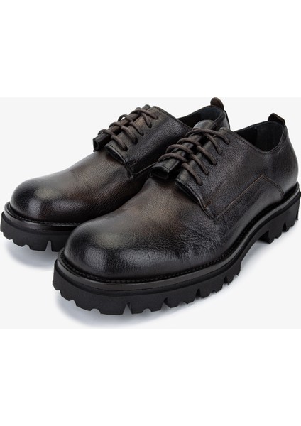 Erkek Hakiki Deri Kahverengi Casual Ayakkabı 1158 539 Erk Ayk SK25-26 Marrone fırsatları