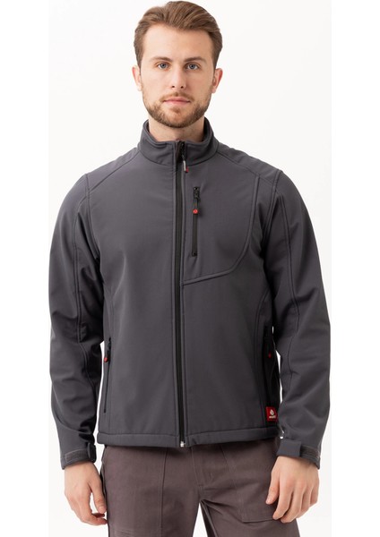 Erkek Softshell Su Itici Rüzgar Geçirmez Kışlık Outdoor Iş ve Günlük Mont