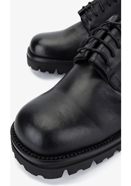 Erkek Hakiki Deri Siyah Casual Ayakkabı 1158 539 Erk Ayk SK25-26 Nero modelleri