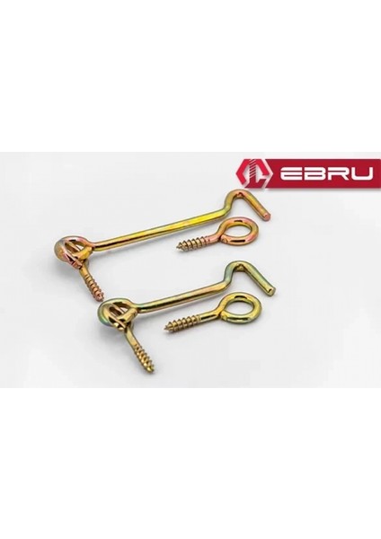 , Kapı Pencere Halkalı Çengel, Kanca Kilit 100 - 100 Adet