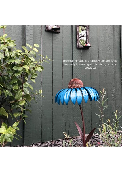 Mavi Besleyici Şişesi Stand Açık Bahçe Çiçek Şeklinde Kuş Besleyici (Yurt Dışından) modelleri