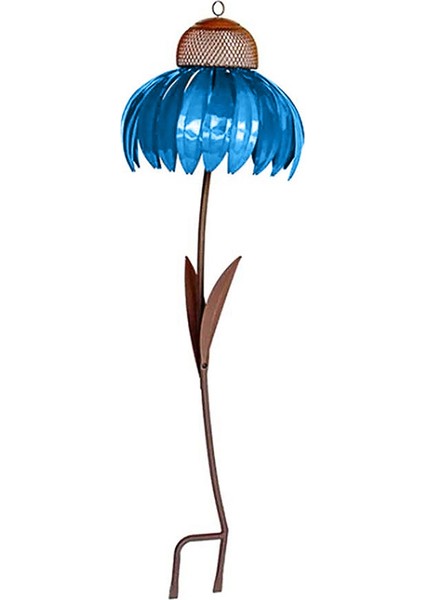 Mavi Besleyici Şişesi Stand Açık Bahçe Çiçek Şeklinde Kuş Besleyici (Yurt Dışından) fırsatları