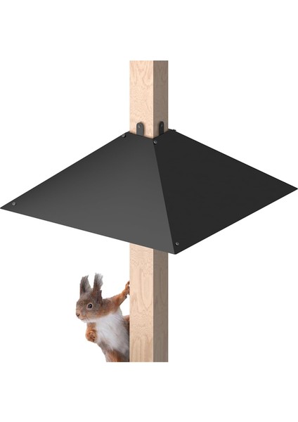 Post için metal sincap bölmesi, kuş besleyici direkler için sincap geçirmez bölmeler, ahşap kutup için açık sincap koruyucusu (Yurt Dışından)