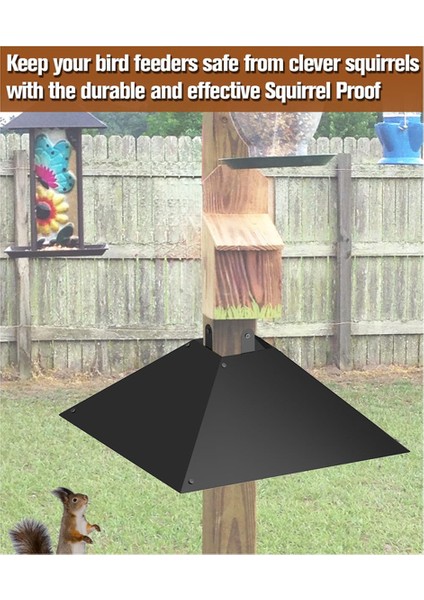 Post için metal sincap bölmesi, kuş besleyici direkler için sincap geçirmez bölmeler, ahşap kutup için açık sincap koruyucusu (Yurt Dışından) fiyatları