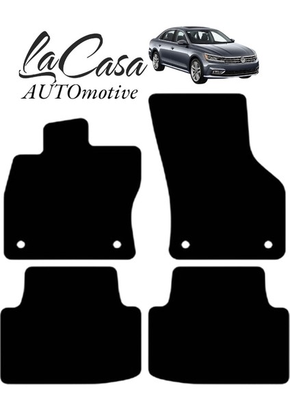 Vw Passat B8 (2015VESONRASI)UYUMLU Lacasa Automotive Velur Halı Paspas