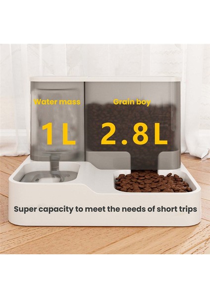 Otomatik evcil hayvan besleyici, 1 arada yiyecek ve su kasesi seti, otomatik su çeşmesi ve gıda dağıtıcısı (Yurt Dışından) indirimleri