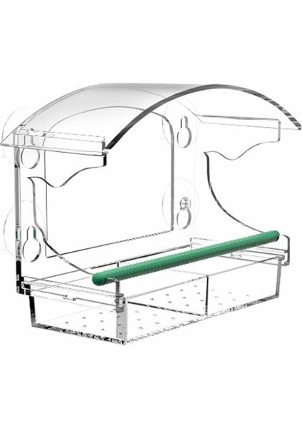 4 güçlü vantuzlu pencere kuş besleyici, dışarıda pencere kuş besleyici temizlik, pencere için akrilik kuş evi (Yurt Dışından)