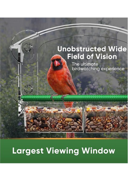 4 güçlü vantuzlu pencere kuş besleyici, dışarıda pencere kuş besleyici temizlik, pencere için akrilik kuş evi (Yurt Dışından) indirimleri