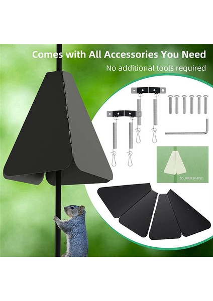 Anti-Rust Squirrel Baffle Katlanabilir Asma Sincap Salcıları Sincap Dövüşü Dış Bahçe Dekoru Etrafında Sargı (Yurt Dışından) fiyatları