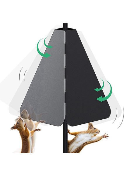 Anti-Rust Squirrel Baffle Katlanabilir Asma Sincap Salcıları Sincap Dövüşü Dış Bahçe Dekoru Etrafında Sargı (Yurt Dışından) fırsatları