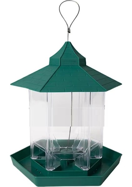 Yabani Kuş Besleyicileri Çarpışma Kuş Besleyici Besleme Kasesi Büyük Kapasite Askisizleme İstasyonu Bahçe için 6 besleme portu (Yurt Dışından)