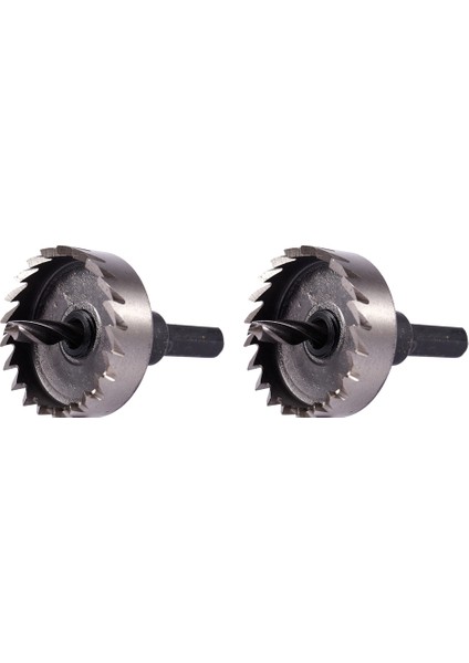2x Delik Testere Diş Hss Çelik Delik Testere Metal Ahşap Alaşım 40MM Için Matkap Bit Kesici Aracı (Yurt Dışından)
