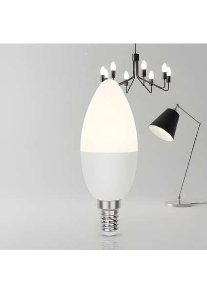 KES209 Ledli Buji Ampul — 8W / 720 Lm / 6500K - Beyaz