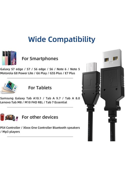 Micro USB Kablo 50 cm 10 Adet fırsatları