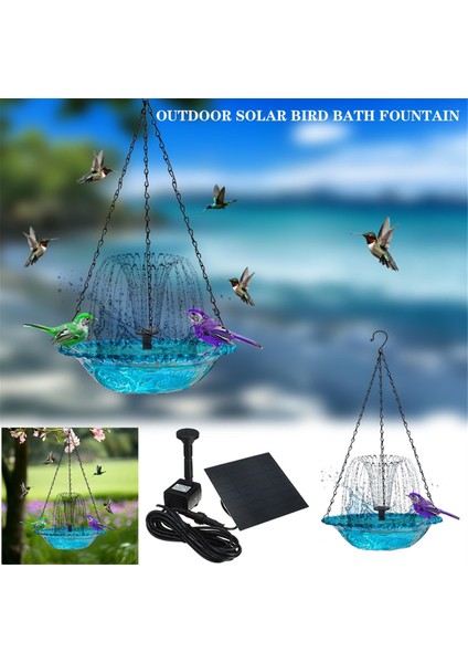 Güneş Çeşmesi ile Asılı Kuş Banyosu Güneş Kuş Banyosu Çeşmeleri Dış Hava Gri İçin Asılı Kuş Banyoları (Yurt Dışından) fırsatları