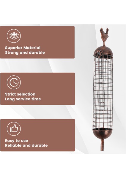 Bahçe Kuş Besleyici Dekorasyonu Açık Bitki Çiçek Sinek Kuşları Besleyici Çim Zemin (Yurt Dışından) indirimleri