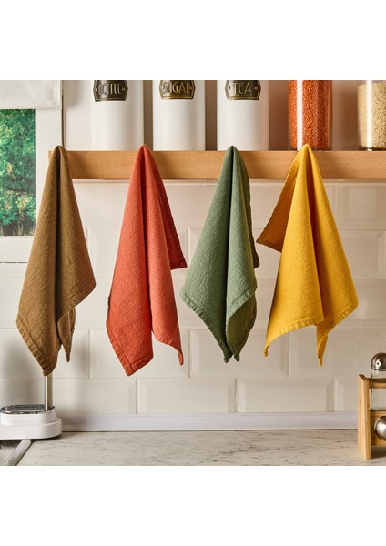 Myhome Fillied 4'lü Kurulama Bezi - Renkli - 35X45 cm