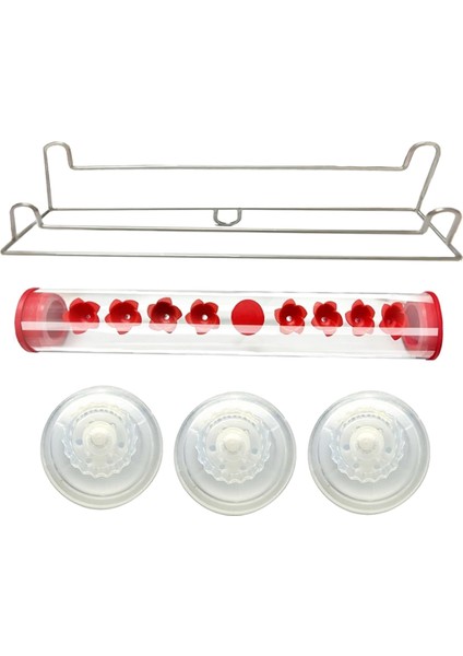 Pencere Sinek Kuşu Besleyici, Ant-Dayanıklı Besleme Portları ve Tünellerle Pencere Için Vantuz Fincan Sinek Kuşu Besleyici (Yurt Dışından)