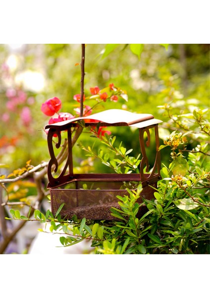 Pencere kuş besleyici, açık havada asılı zincirle metal kuş besleyici, dış yabani kuşlar için kuş besleyicileri (Yurt Dışından) indirimleri