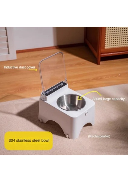 Kızılötesi Sensörlü Akıllı Kedi Kasesi Otomatik Kapak - Kediler ve Köpekler İçin Anti -Fare Pet Besleyici Gıda Dağıtıcısı (Yurt Dışından) modelleri