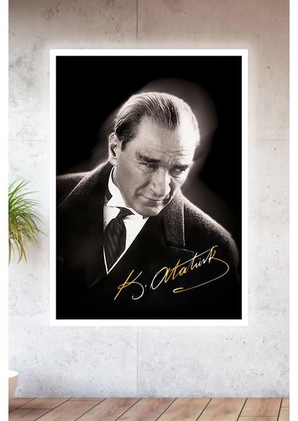 Metal Baskılı Atatürk Koleksiyonu Tablo No 14 - 15 cm x 20 cm