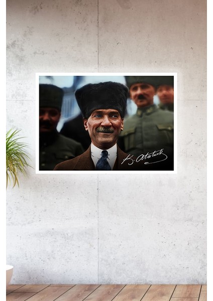 Metal Baskılı Atatürk Koleksiyonu Tablo No 24 - 15 cm x 20 cm