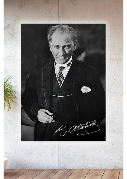 Metal Baskılı Atatürk Koleksiyonu Tablo No 47 - 15 cm x 20 cm