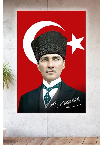 Metal Baskılı Atatürk Koleksiyonu Tablo No 49 - 15 cm x 20 cm