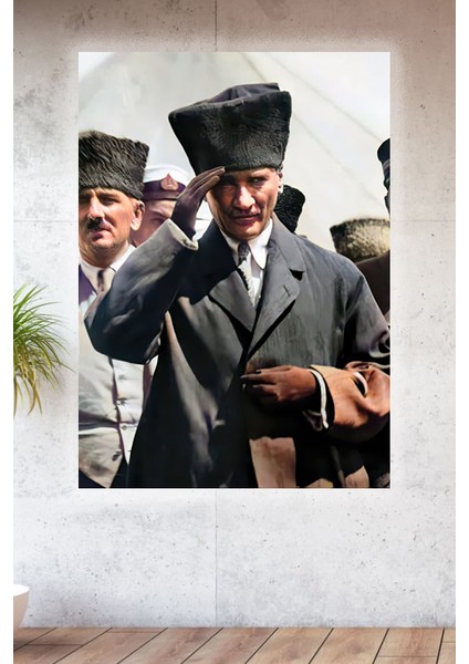 Metal Baskılı Atatürk Koleksiyonu Tablo No 73 - 15 cm x 20 cm