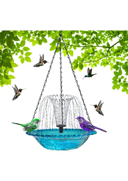 Güneş Çeşmesi ile Asılı Kuş Banyosu Güneş Kuş Banyosu Çeşmeleri Dış Mekan Pembesi İçin Asılı Kuş Banyoları (Yurt Dışından)